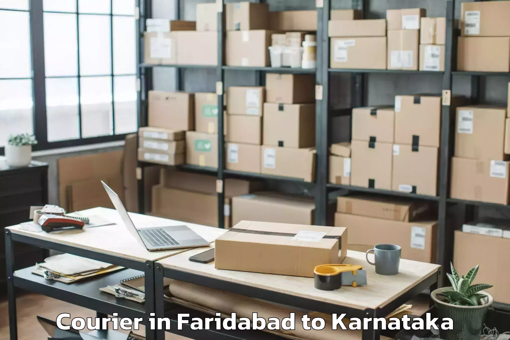 Leading Faridabad to Yelbarga Courier Provider